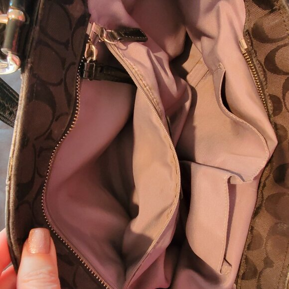 Coach Soho Signature Black Canvas & Leather Tote - Picture 4 of 16